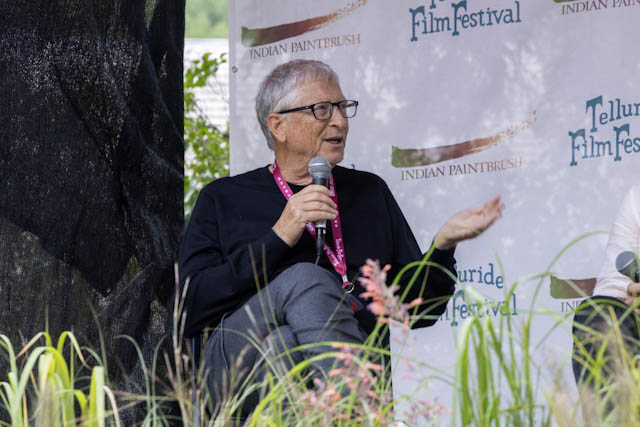 Bill Gates at AI,AI,AI talk Telluride Film Festival