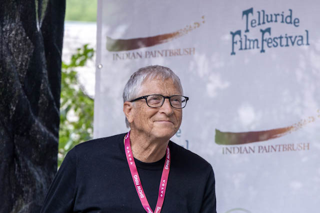 Bill Gates at AI,AI,AI talk Telluride Film Festival