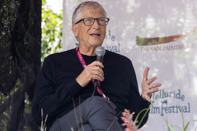 Bill Gates at AI,AI,AI talk Telluride Film Festival